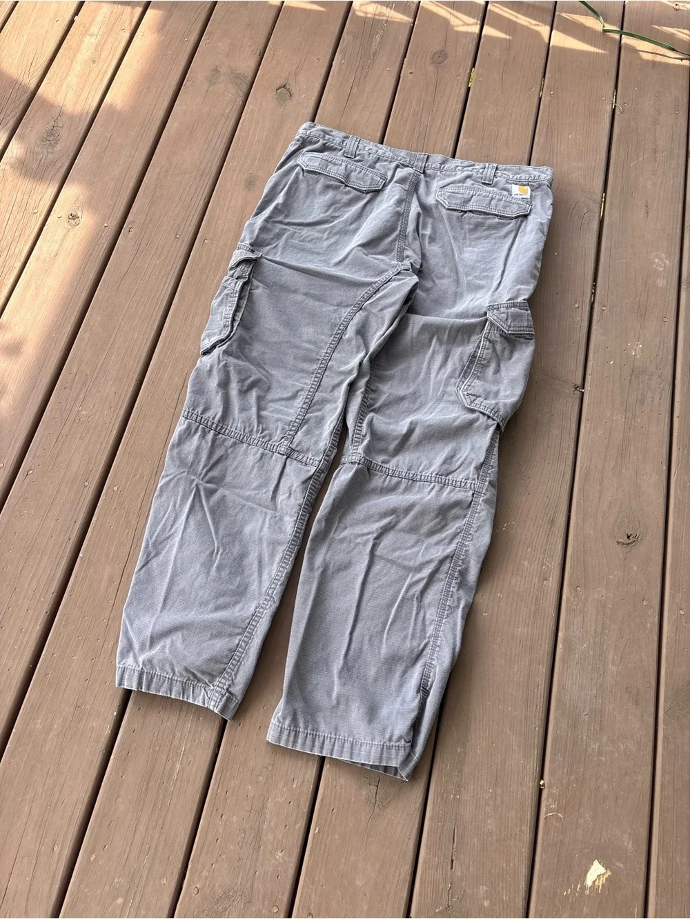 Carhartt Force Mens 40x32 Grey Relaxed Fit Cargo Pants
